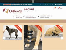 Tablet Screenshot of orthovet.com